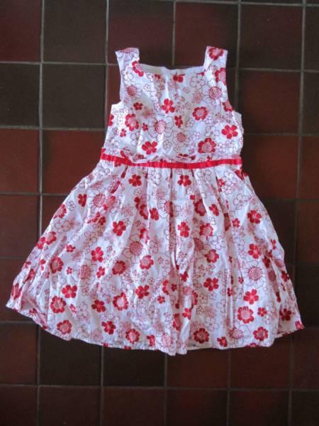 Girls Myer Origami Red and White Dress