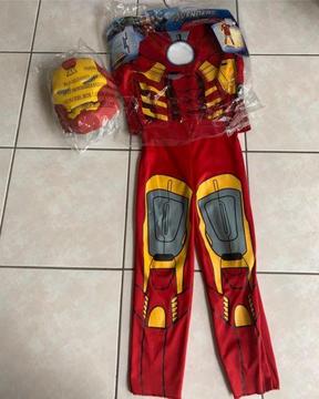 Marvel Avengers Iron Man Dress up size 3 a 5 and Mask in VGC