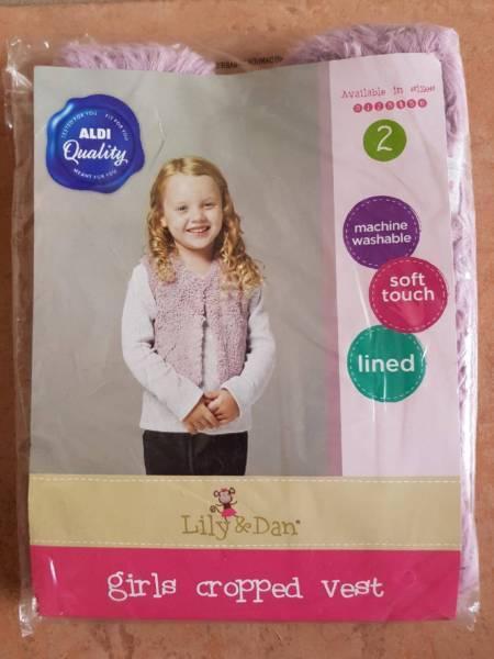 NEW Size 2 Lily & Dan Girls Cropped Vest