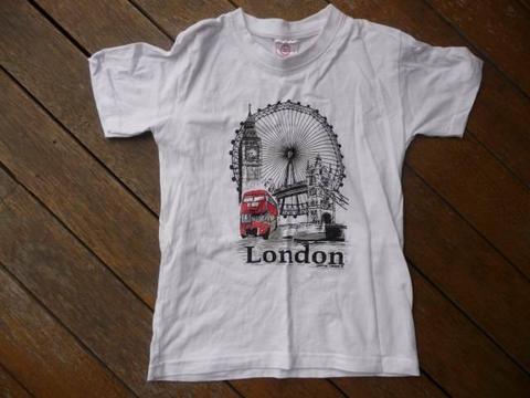 White - London Tshirt - Suit Size 5/6 years BNWT