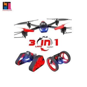 2.4G air land jump 3 in 1 hd camera rc wifi drone extra battery