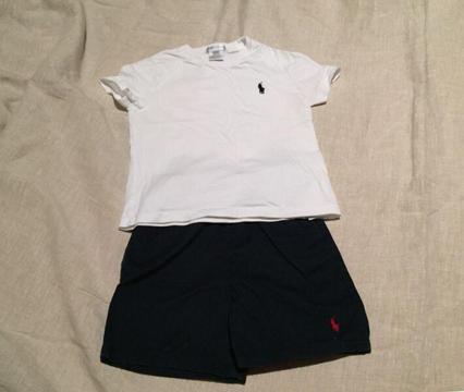 Ralph Lauren boys shirt and shorts - size 2