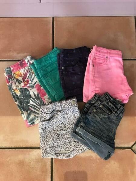 Girls Shorts and Tops Size 7-8