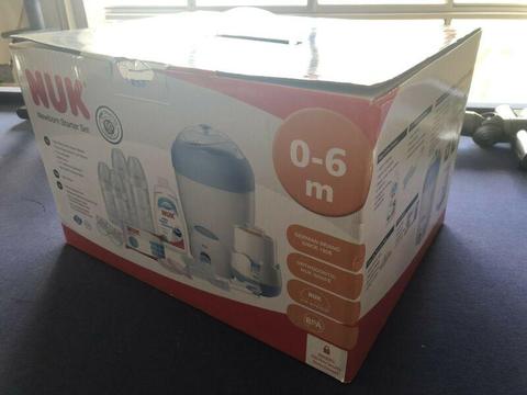 NUK newborn starter kit, steriliser & bottle warmer