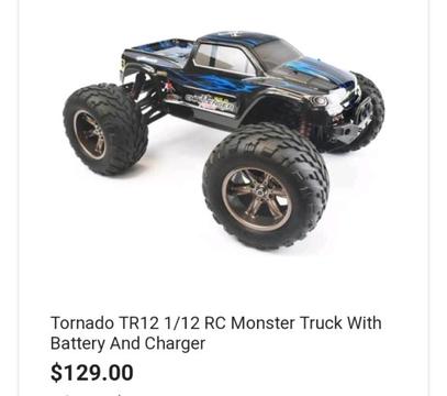 Off road remote control monster truck