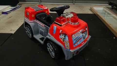 Paw patrol 6v ride on fire truck electric car