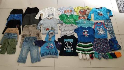 Bulk boys size 2-3 clothes. 26 items plus throw ins. RRP$250