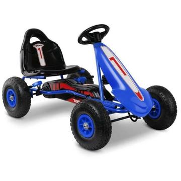 Rigo Kids Pedal Powered Go Kart - Blue