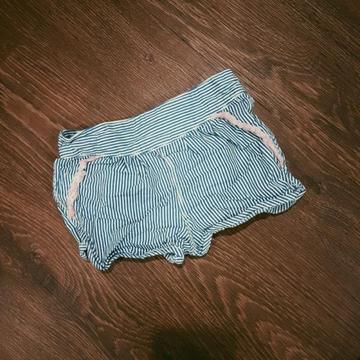 COTTON ON Pinstripe Shorts with Pink Pocket Trim (Size 1)