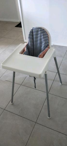 Ikea high chair with back support