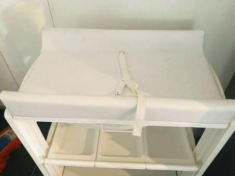 Baby bath and nappy change table for sale