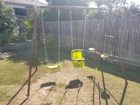 See saw and swing set
