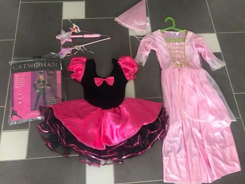 Girls costumes x 3 - size 5-7 years
