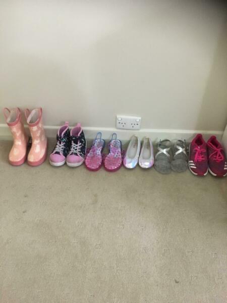 Girls Shoes 6 pairs (sizes 11-12)