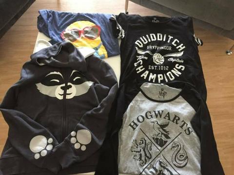 Girls clothing Harry potter shirt despicable me raccoon jacket