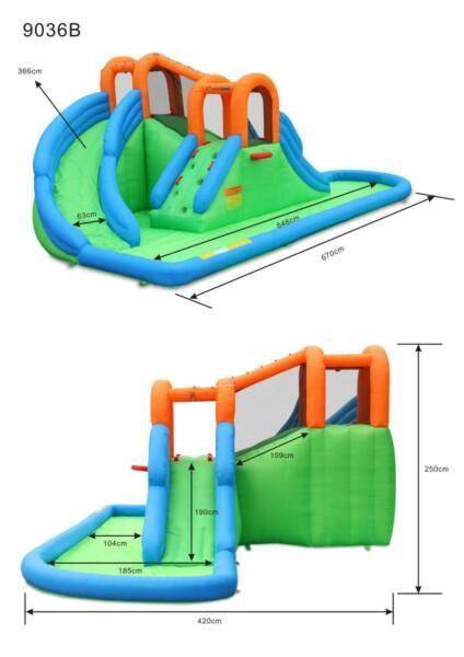 ISLAND WATER PARK INFLATABLE - 9036B *CASH & PICK UP ONLY**