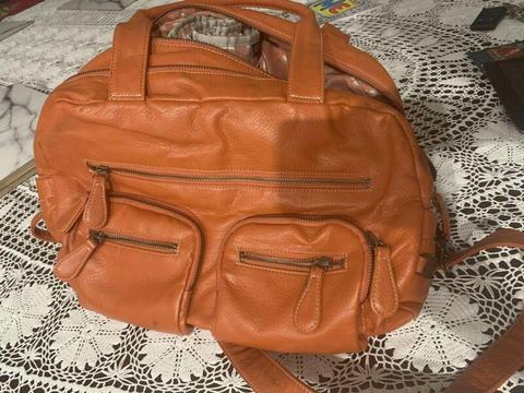 Oi Oi Nappy Bag - orange (great condition)