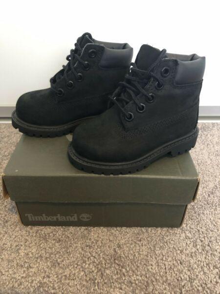 Toddler Timberland boots black- size 5/ 21