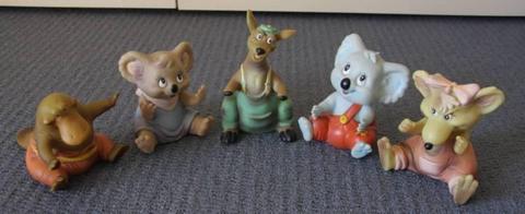 Blinky Bill Vintage Hand Puppets (Complete set of 5)