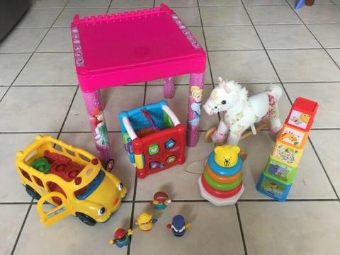 Bulk toddler toys + FREE mini table