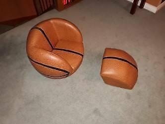 kids basket ball novelty seat and foot rest