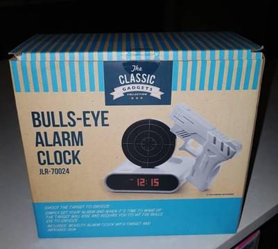 Bullseye alarm clock