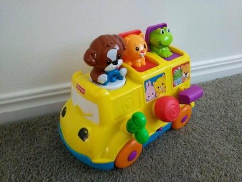 Toy musical mini bus
