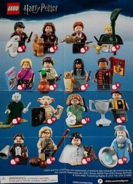 Lego Harry Potter Minifigures Set of 16