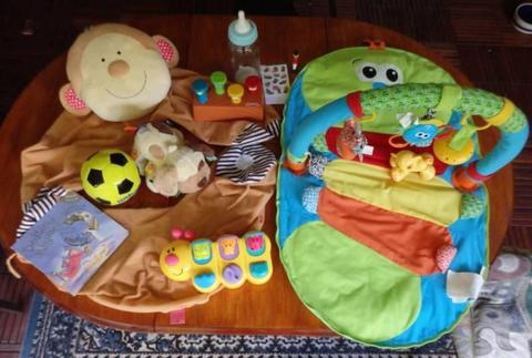 Baby play mat, PJ pillow holder, lotsa toys and more
