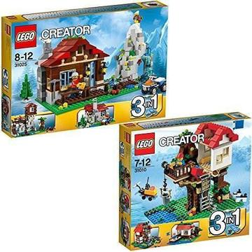 LEGO Creator Treehouse 31010 & Mountain Hut 31025