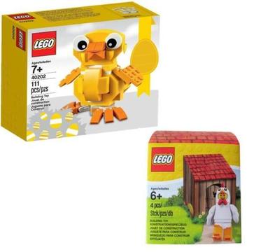 LEGO Chick 40202 & Iconic Chicken suit guy 5004468 Bundle