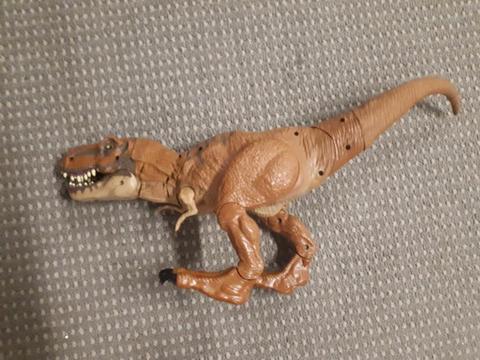 Roaring, stomping T-Rex dinosaur