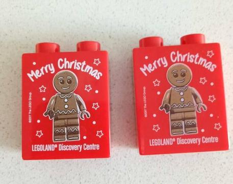 2x Legoland Discovery Centre Merry Christmas Ginger Bread Man