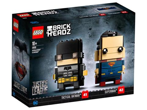 Lego 41610 Brickheadz Tactical Batman and Superman Brand New