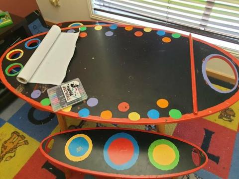 Painting and slime table