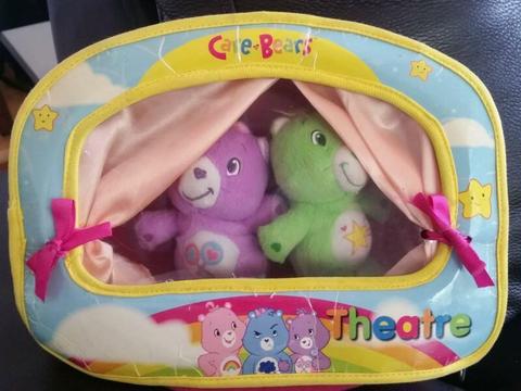 Care Bear Puppet Theatre with two puppets 11cm GC