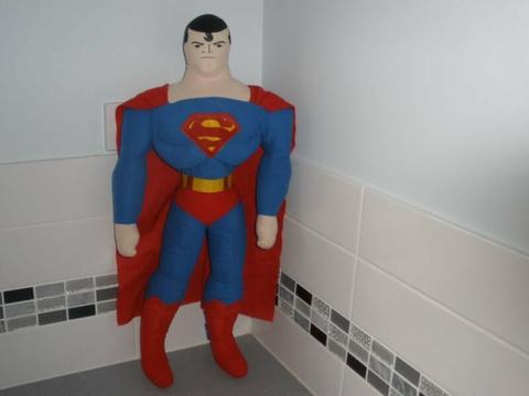 65cm SUPERMAN Plush DC Comics Toy-Has Hang Up Loop-Very Good Cond