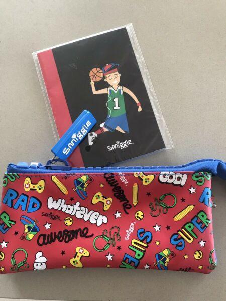 SMIGGLE NEW Pencil Case & Notebooks