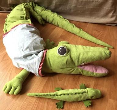 Soft toy- Ikea large Crocodile & baby