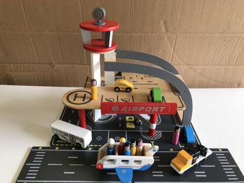 Wooden Airport Toy Plus Accessories
