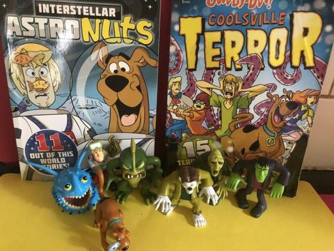 SCOOBY DOO MINI ACTION FIGURES COLLECTABLES AND COMIC BOOKS