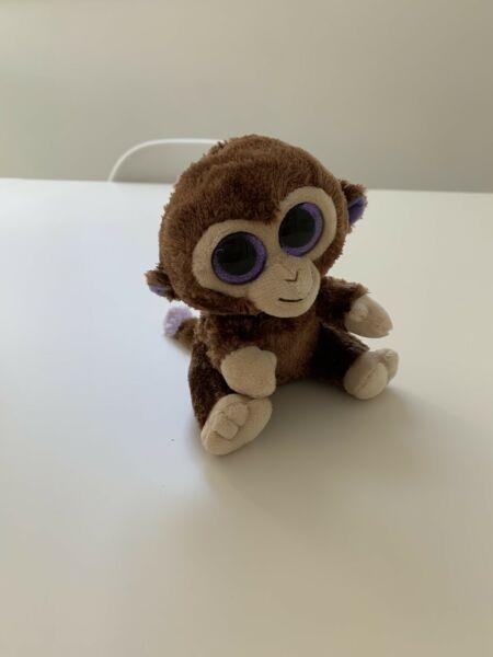 Small TY brand plush monkey