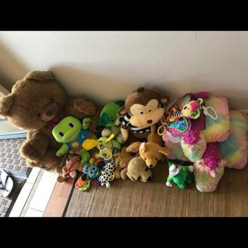 Teddy bears and toys