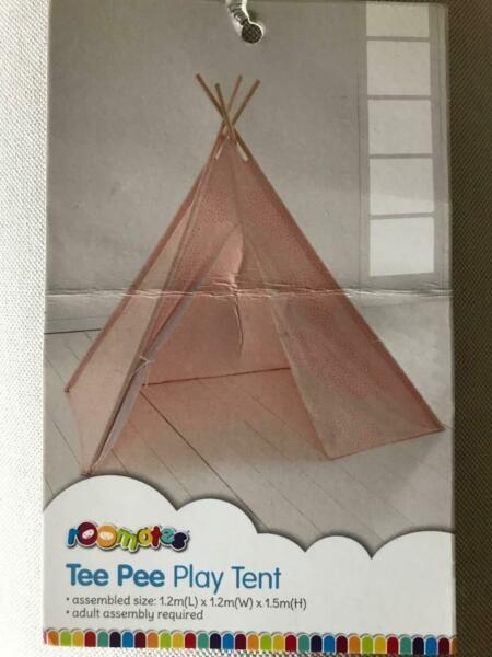 Kmart TeePee Play Tent - Peach - Great for girls room