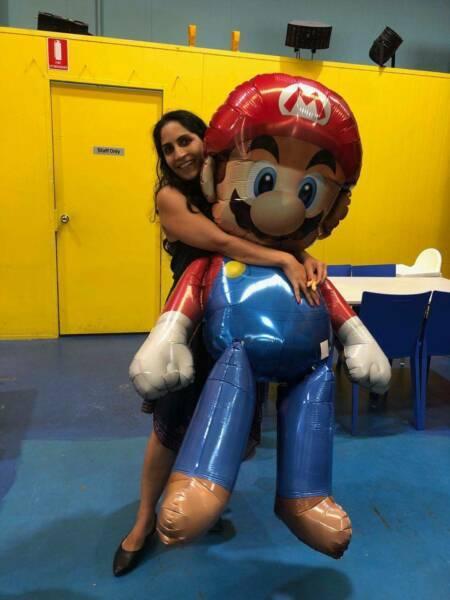 SUPER MARIO FOIL BALLOON SUIT FOR KIDS BIRTHDAY PARTY