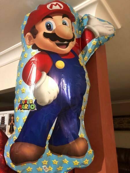 5 x SUPER MARIO FOIL BALLOON SUIT FOR BIRTHDAY PARTY