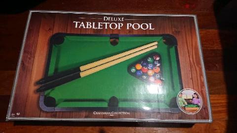 Tabletop pool game