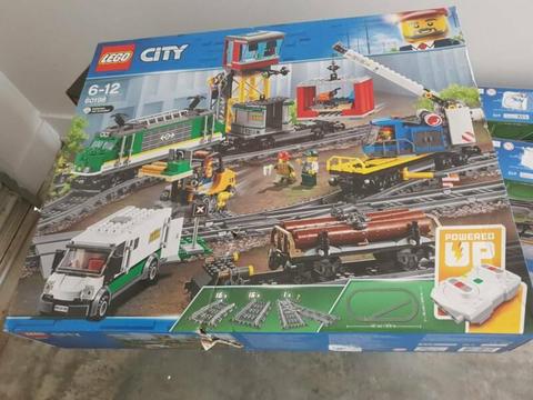 Lego city cargo train