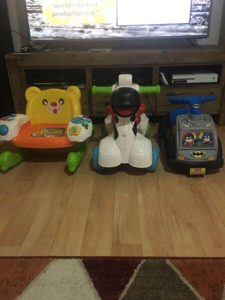 Vtech / fisher price ride ons