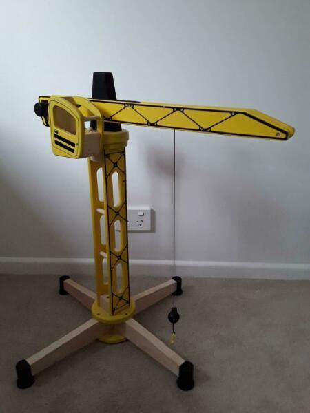 Pintoy wooden toy crane - RRP $110